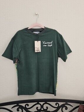Rebel Vengeance Vincent Van Gogh Dark Green Graphic T-Shirt